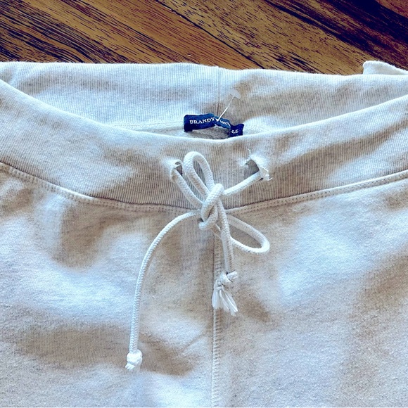 Brandy 🩷 Melville Rainey Cotton Sweatpants White Size  S - Picture 6 of 7